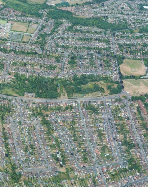 High Angle Aerial Panoramic View Luton Town England — Stockfoto