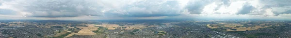 High Angle Aerial Panoramic View Luton Town England — Stockfoto