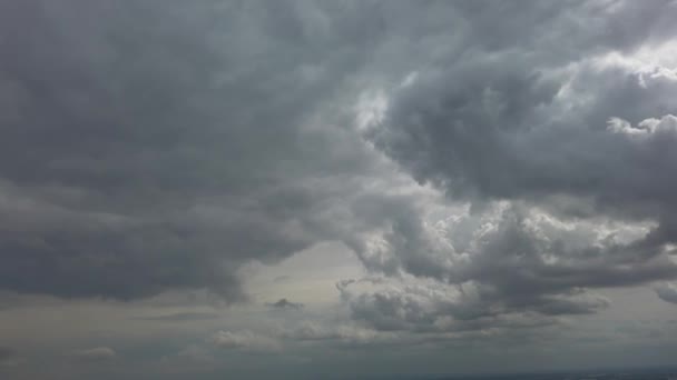 Beautiful High Angle Altitude View Clouds British Town England Air — Vídeo de stock