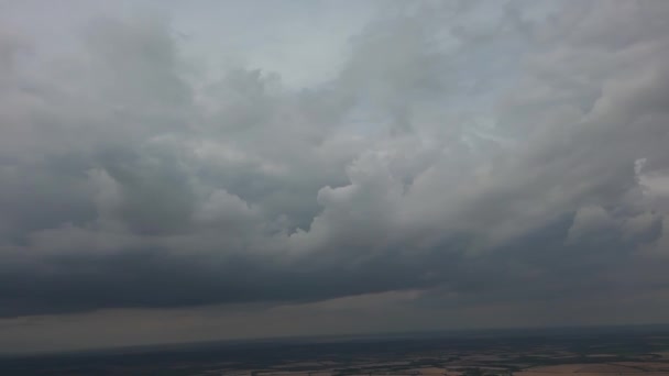 Beautiful High Angle Altitude View Clouds British Town England Air — Vídeo de stock