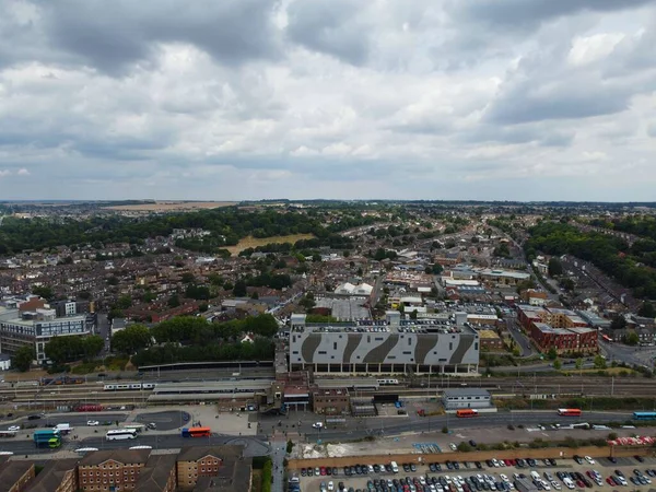 Most Beautiful Aerial View City Centre Buildings Central Railway Station — Stockfoto