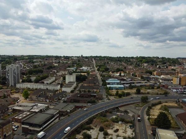 Beautiful Aerial Footage High Angle Views Central London Luton City — Stock Photo, Image