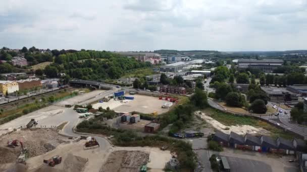 Prachtige Beelden Vanuit Lucht Vanuit Hoge Hoek Van Central Luton — Stockvideo