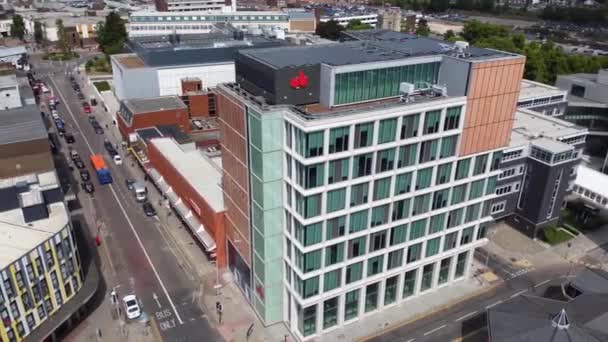 Beautiful Aerial Footage High Angle Views Central Luton City England — Vídeo de Stock