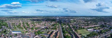 Most Beautiful Aerial Panoramic footage and High Angle View of England Great Britain, 