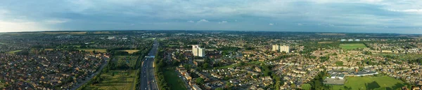Most Beautiful Aerial Panoramic Footage High Angle View England Great — Stockfoto