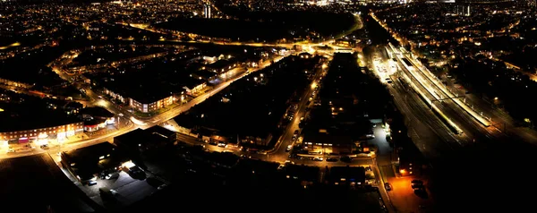 Nejkrásnější Letecké Panoramatické Záběry High Angle View Anglie Velká Británie — Stock fotografie