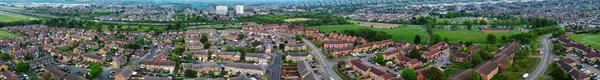 Most Beautiful Aerial Panoramic Footage High Angle View England Great — 스톡 사진