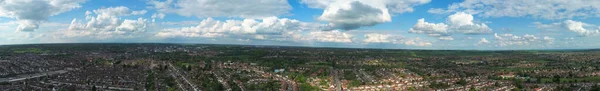 Most Beautiful Aerial Panoramic Footage High Angle View England Great — стокове фото