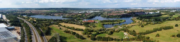 Most Beautiful Aerial Panoramic Footage High Angle View England Great — Foto de Stock