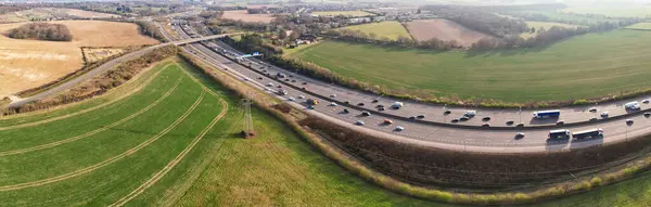 Most Beautiful Aerial Panoramic Footage High Angle View England Great —  Fotos de Stock