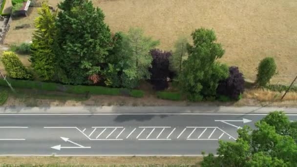 High Angle Beautiful View British Village Roads Countryside England — 비디오