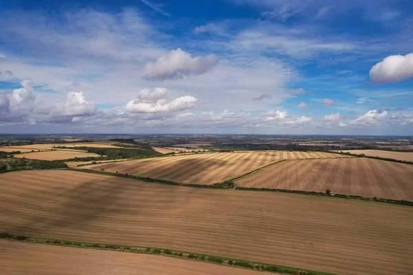 Aerial Footage High Angle View British Countryside Drone Footage — Stok fotoğraf