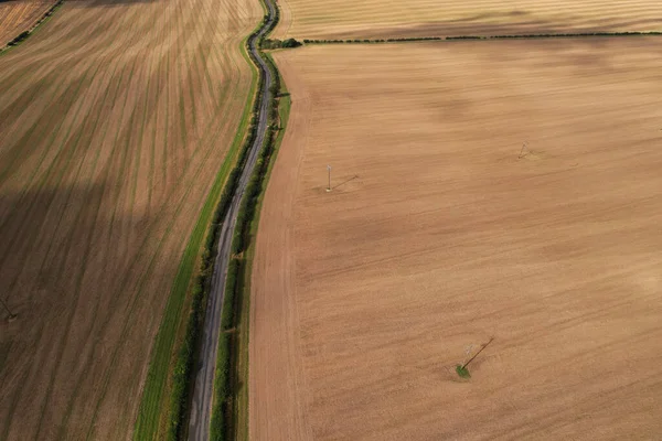 Aerial Footage High Angle View British Countryside Drone Footage — Zdjęcie stockowe