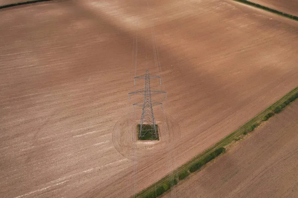 Aerial Footage High Angle View British Countryside Drone Footage — Stock fotografie