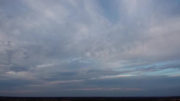 Beautiful Colours Sky Clouds Sunset Time British City England — Vídeo de stock