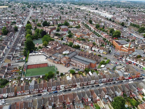 Beautiful Aerial View High Angle Beeldmateriaal Van Central Luton City — Stockfoto