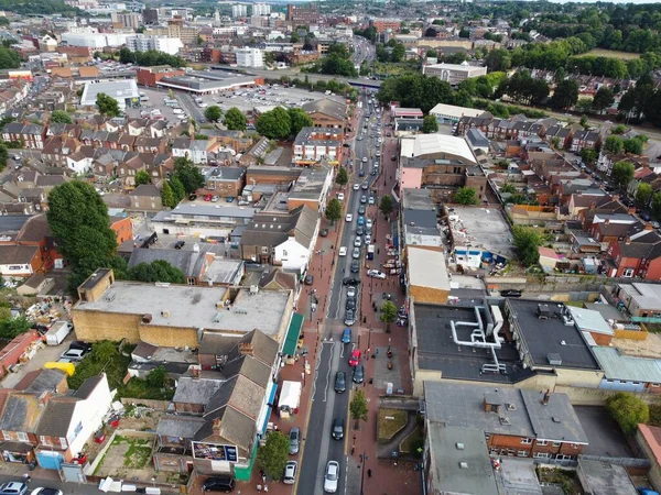 Beautiful Aerial View High Angle Footage Central Luton City Centre — Stock Photo, Image