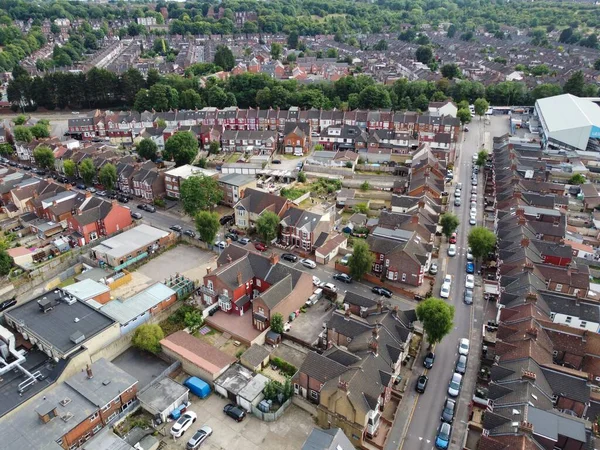 Beautiful Aerial View High Angle Footage Central Luton City Centre — 스톡 사진