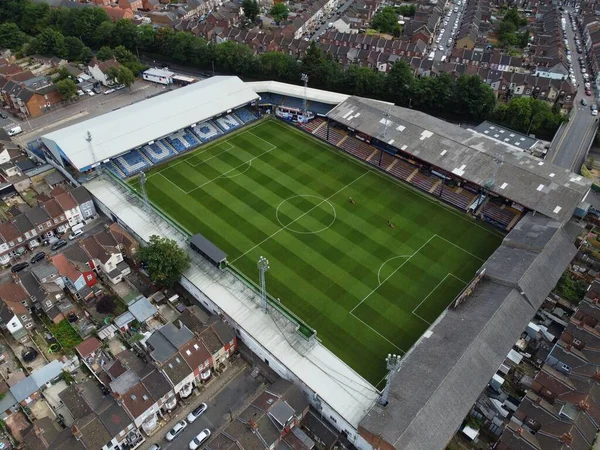 Aerial High Angle View Luton Football Stadium Bury Park Residential — Φωτογραφία Αρχείου