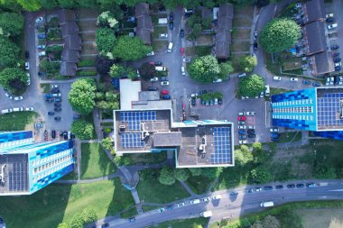 Aerial View of Residential Estate of Luton City of England UK