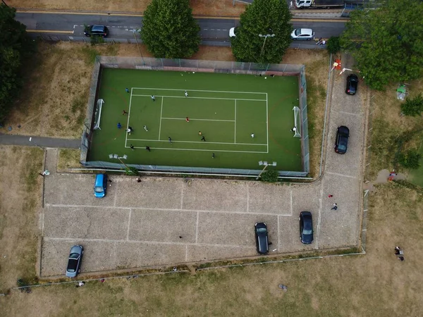 Aerial View High Angle Footage Playground Luton City England — 스톡 사진