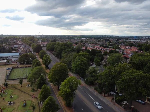 Aerial View Residential Estate Luton City England — стоковое фото