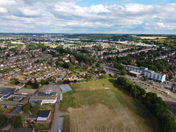 Aerial View High Angle Footage Playground Luton City England — Zdjęcie stockowe