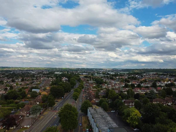 Aerial Footage Drone High Angle View London Luton City England — Foto Stock