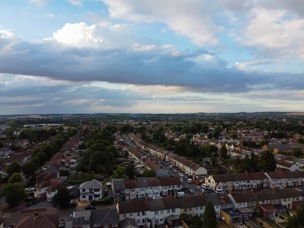 Aerial Footage Drone High Angle View London Luton City England — Foto Stock