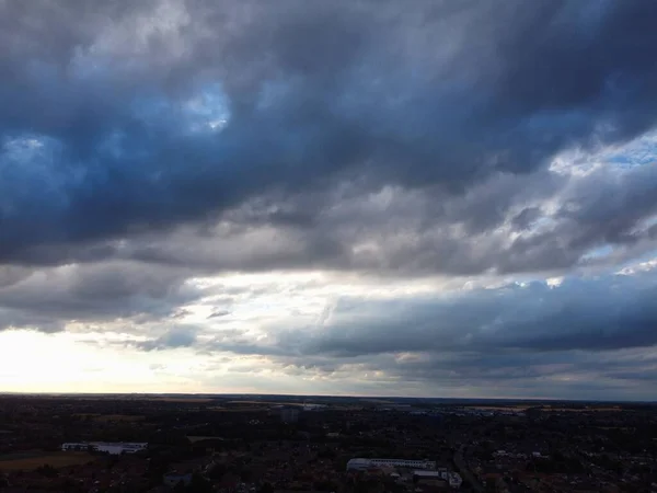 Beautiful Colourful Sunset Colourful Clouds Sky Luton Town England Great — Stockfoto