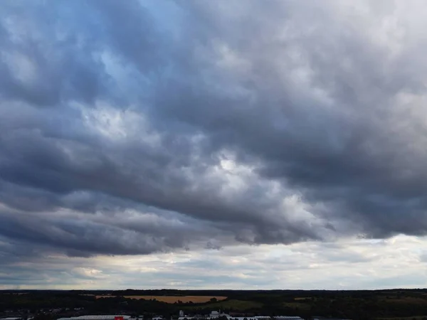 Beautiful Colourful Sunset Colourful Clouds Sky Luton Town England Great — стоковое фото