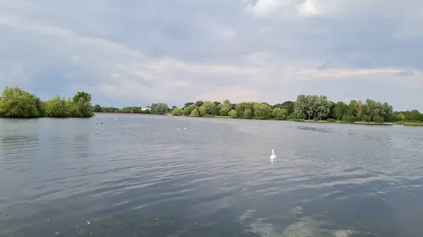 Caldecotte Lake View Milton Keynes England — Zdjęcie stockowe