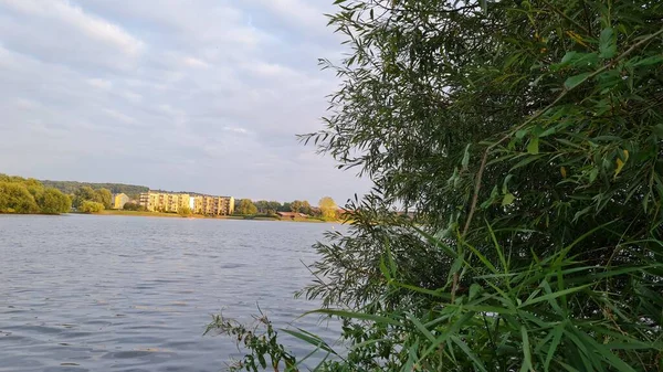 Caldecotte Lake View Milton Keynes England — Φωτογραφία Αρχείου