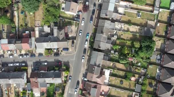 Aerial View Residentials Houses Saint Area Luton England Most Asian — Stockvideo