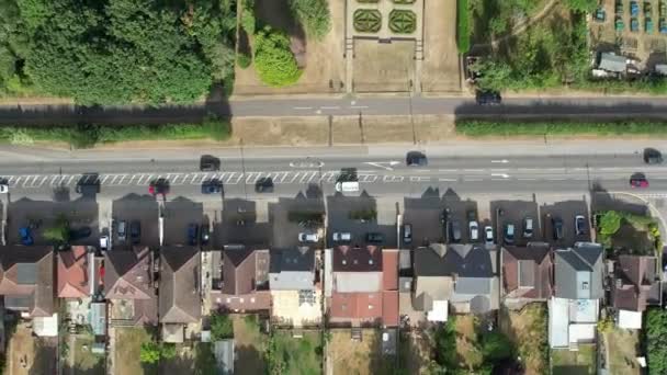 Aerial View Residentials Houses Saint Area Luton England Most Asian — ストック動画