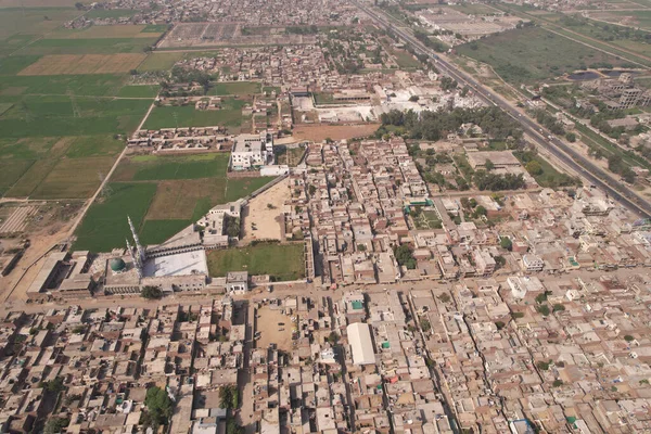 Aerial View Industrial Village Kala Shah Kaku Punjab Pakistan Drone — стокове фото
