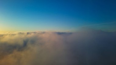 Dramatic Sky and Moving Clouds over Luton Town of England. British City