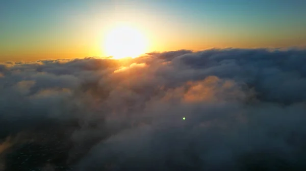 Dramatic Sky Moving Clouds Luton Town England British City — Stock Photo, Image