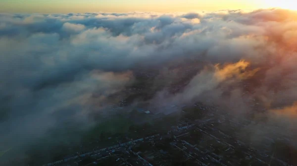 Dramatic Sky Moving Clouds Luton Town England British City — Fotografia de Stock
