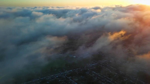 Dramatic Sky Moving Clouds Luton Town England British City — Stock fotografie