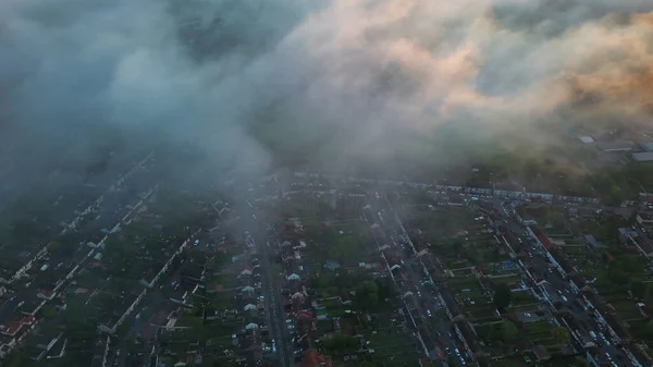 Dramatic Sky Moving Clouds Luton Town England British City — Zdjęcie stockowe