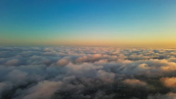 Dramatic Sky and Moving Clouds over Luton Town of England. British City