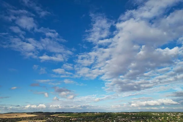 Dramatic Sky Moving Clouds Luton Town England British City — Stockfoto