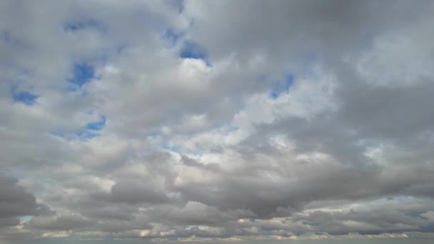 Dramatic Sky Moving Clouds Luton Town England British City — Αρχείο Βίντεο