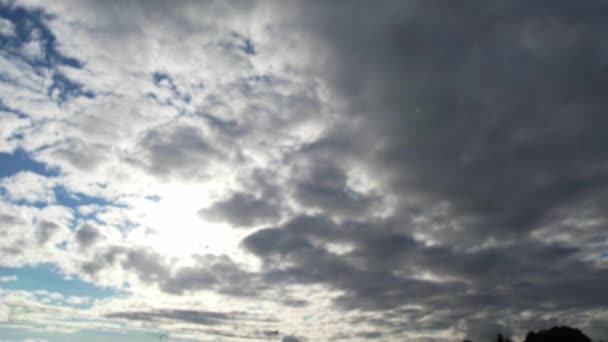 Dramatic Sky Moving Clouds Luton Town England British City — Stock video
