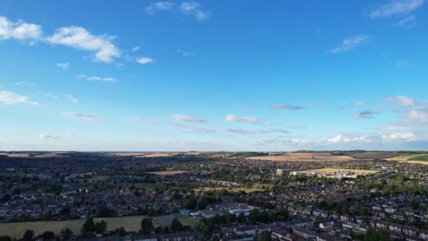 Dramatic Sky Moving Clouds Luton Town England British City — стокове відео