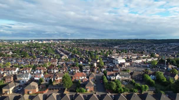 Dramatic Sky Moving Clouds Luton Town England British City — Stockvideo