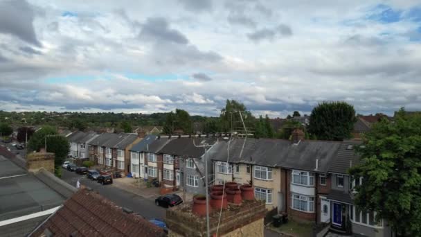 Dramatic Sky Moving Clouds Luton Town England British City — Stockvideo