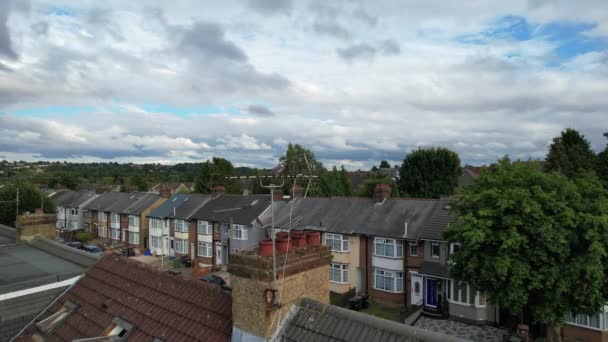 Dramatic Sky Moving Clouds Luton Town England British City — Vídeo de stock